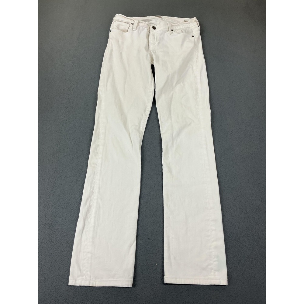 Citizens Of Humanity Jeans‎ Womens 31x32 White Low Rise Straight Ava Denim